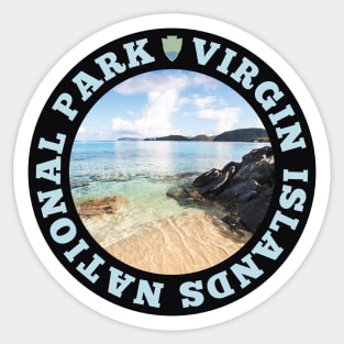 Virgin Islands National Park circle Sticker